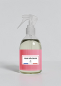 RP PARIS Figues délicieuses scented fabric spray in a clear bottle with a pink label, made in France.