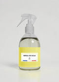 RP PARIS Néroli de Sicile scented fabric spray in a clear bottle with a yellow label, made in France.